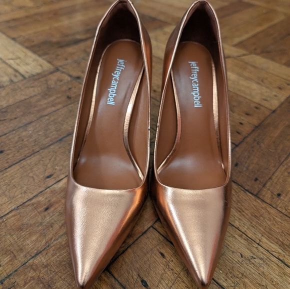 Jeffrey Campbell Shoes - Rose Gold 4" Heels NEW